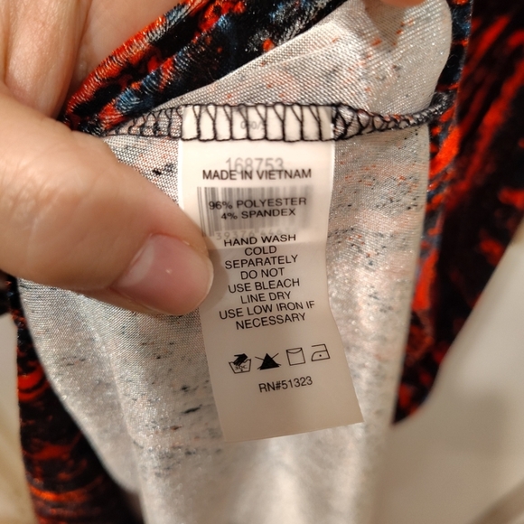 Chaus Velvet Red & Black Paisley Print Faux Wrap Dress Sz S Whimsigoth Vampire - Picture 6 of 7